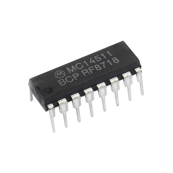 MC14511BCP BCD to 7-Segment Latch Decoder Driver PDIP-16 - Click Image to Close